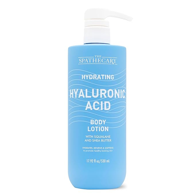 Hydrating Hyaluronic Acid Body Lotion – With Squalane & Shea Butter – Deeply Moisturizes, Revives & Softens Skin – Paraben-Free, Sulfate-Free, Vegan Formula, 17.92 fl oz