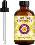 dève herbes Pine Essential Oil (Pinus sylvestris) with Glass Dropper | Pure | Non-Sticky | Non-Greasy | Lightweight | Men & Women | All Skin Types | Steam Distilled 120ml (4 oz)