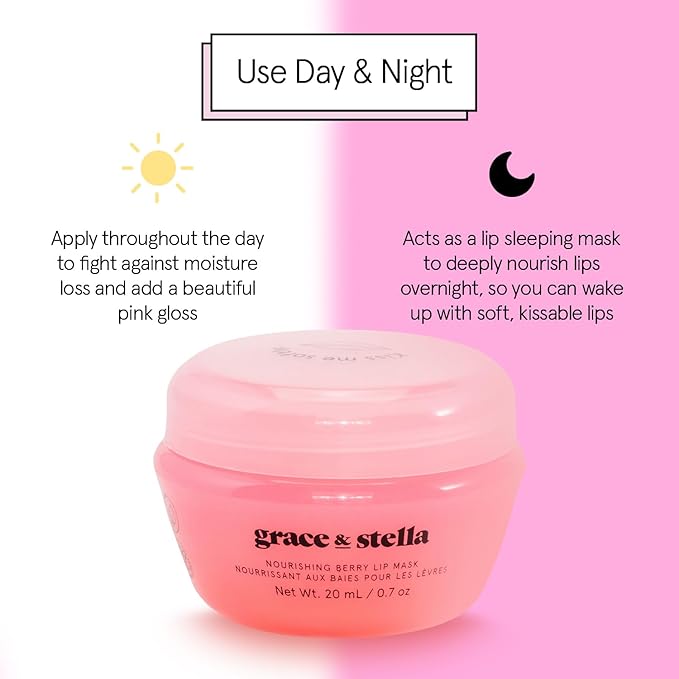 grace & stella Award Winning Lip Butter - Lip Balm Hydrating - Nourishing Lip Mask (3-pack) Airplane Travel Essentials, Beach Vacation and Purse Essentials - Lip Moisturizer for Dry Lips - Vegan