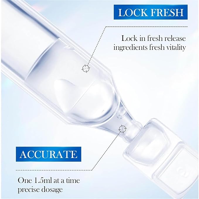 Hyaluronic Acid Serum - 3% Ultra Hydrating Hyaluronic Acid Serum,Hyaluronic acid Tubes, 3% hyaluronic acid serum Ultra-Hydrating Vials for Face (30PCS/BOX)