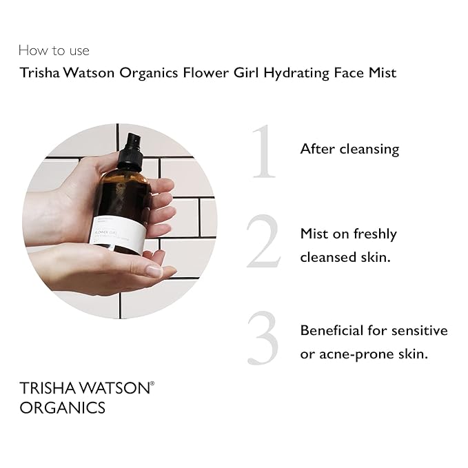 Flower Girl Hydrating Face Mist | Natural Organic Rose Water | Soothing & Calming Witch Hazel Facial Spray for Sensitive & Acne-Prone Skin| Moisturizer and Micellar Water 237 mL