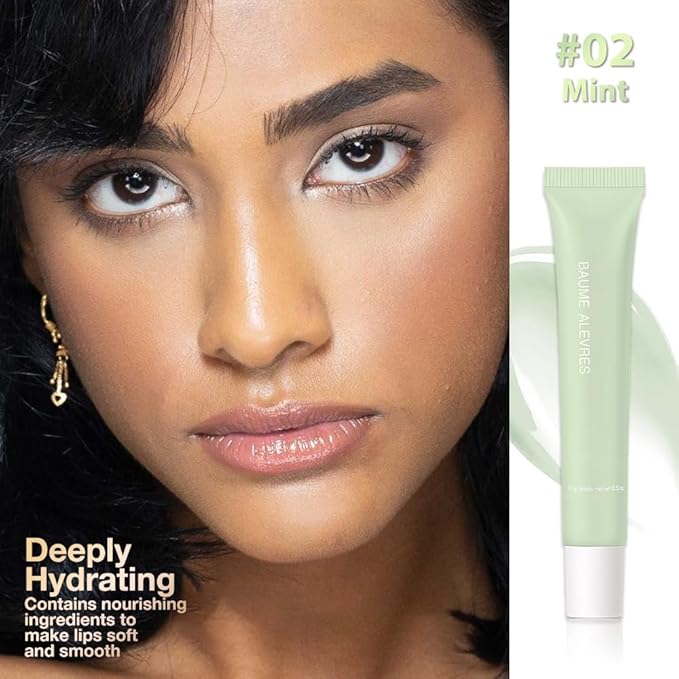 Butter Lip Balm – Ultra-Hydrating Lip Care with Shea Butter & Olive Oil, Soothes Dry Lips with Natural Tint & Gloss Effect, Lip Plumper Moisture & Light Lip Stain Finish #2 Mint