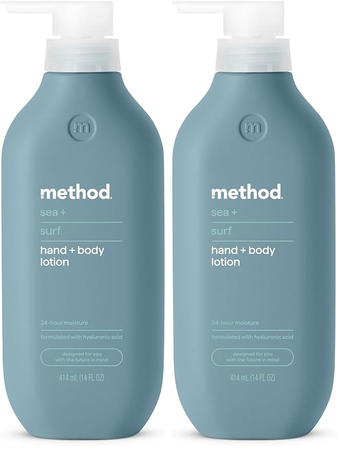 Method Body Lotion,Sea + Surf,14 oz,24 Hours of Moisture,14 oz,(Pack of 2)