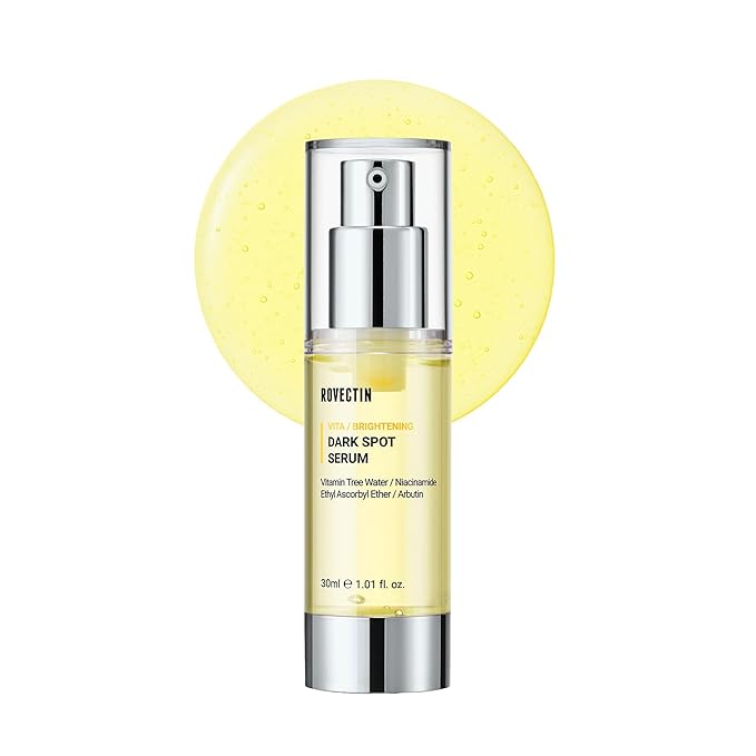 ROVECTIN Vita Dark Spot Correcting Serum – Brightening Vitamin C & Niacinamide Serum for Glowing, Even Skin Tone | Vegan & Gentle Formula for Sensitive Skin | 1.01 Fl Oz (30 ml)