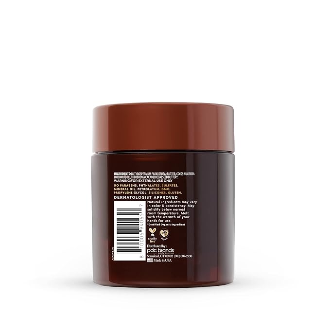Cantu Skin Therapy Hydrating Raw Blends Body Butter, Cocoa Butter, Shea Butter And Coconut Oil, 5.5 Ounce