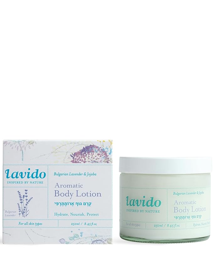 Lavido - Natural Aromatic Body Lotion | Non-Toxic, Clean Skincare (Lavender, 8.45 fl oz | 250 ml)