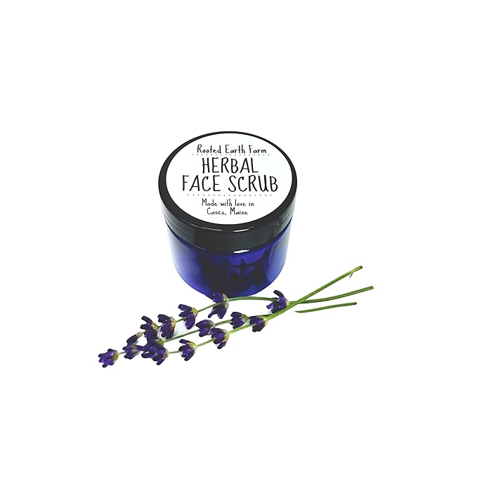 Herbal Face Scrub - For All Skin Types - 2 oz - Everyday Facial Wash - Natural Exfoliation