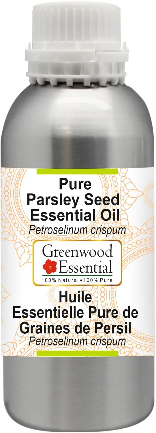 Greenwood Essential Pure Parsley Seed Essential Oil (Petroselinum crispum) Steam Distilled 300ml (10.1 oz)