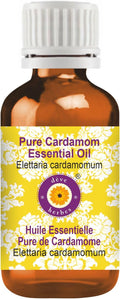 Deve Herbes Pure Cardamom Essential Oil (Elettaria cardamomum) Steam Distilled 15ml (0.50 oz)