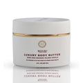 MZURI Body Butter, Whipped Shea and Island Vanilla Blend, Fast-Absorbing, Deep Moisturizing Cream with Essential Oils, Non-Greasy, Natural Skincare for Dry, Glowing Skin, Organic Butter - 8 Fl. Oz