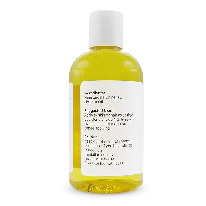 Soapeauty Golden Jojoba Oil | 100% Pure & Natural | Unrefined, Cold Pressed, Hexane Free | Moisturizing Oil for Skin, Face, Hair & Nails | 8 fl oz