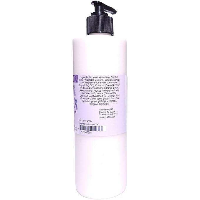 Blossom to Bath Lavender Lotion (16 ounce) - Pure Essential Oil Fragrance - Absorbs Quickly with a Relaxing Comforting Scent