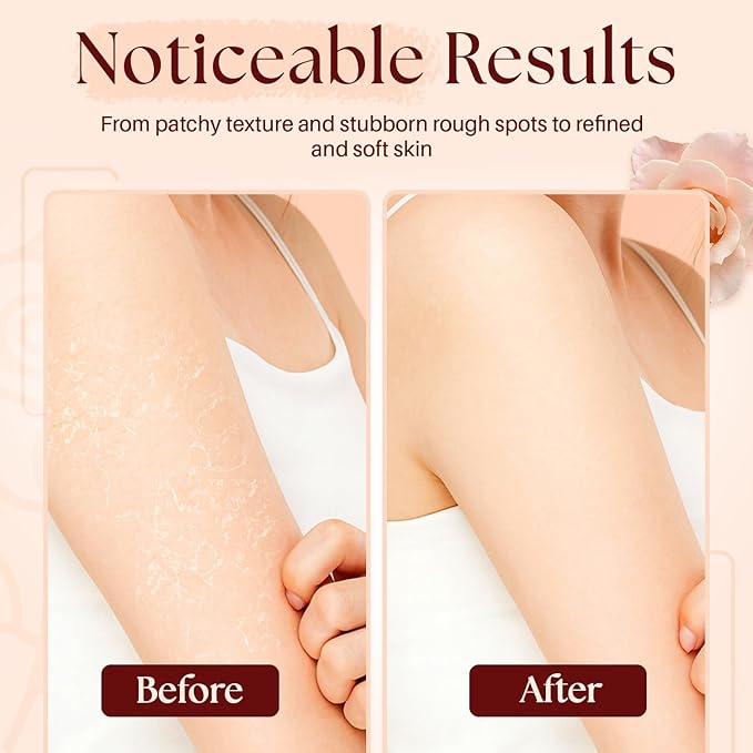 MYSTÉRE BEAUTÉ Himalayan Salt Body Scrub with Collagen & Rose Oil (12 oz) - Exfoliating Scrub for Cellulite, Acne, Scars & Stretch Marks - Deep Cleansing & Moisturizing - Natural Skin Care Gift