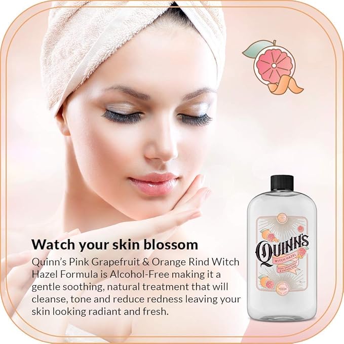 Quinn’s Alcohol Free Witch Hazel Pink Grapefruit & Orange Rind 16 oz. & Quinn’s Alcohol Free Witch Hazel Lavender16 oz.