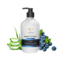 SAIF AL FARES Blueberry and Aloe Vera Body Lotion Alcohol Free and Paraben Free with Blueberry and Aloe Vera Scent made with Emollients, Vitamin E, Vitamin B5 & Natural Extracts 16.9 Fl Oz