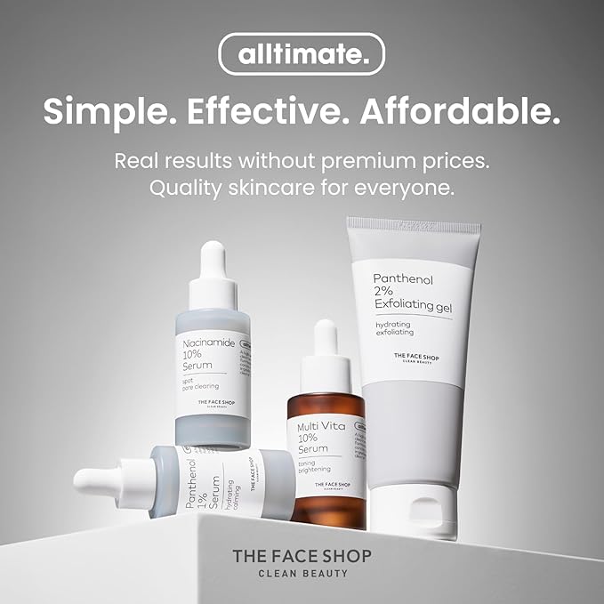 The Face Shop Alltimate Niacinamide 10% Serum for Face with Caffeine & Peptide, Korean Skin Care, Oil Control & Pores Reducer, Improve Skin Elasticity, Face Serum for Sensitive Skin, Non-comedogenic