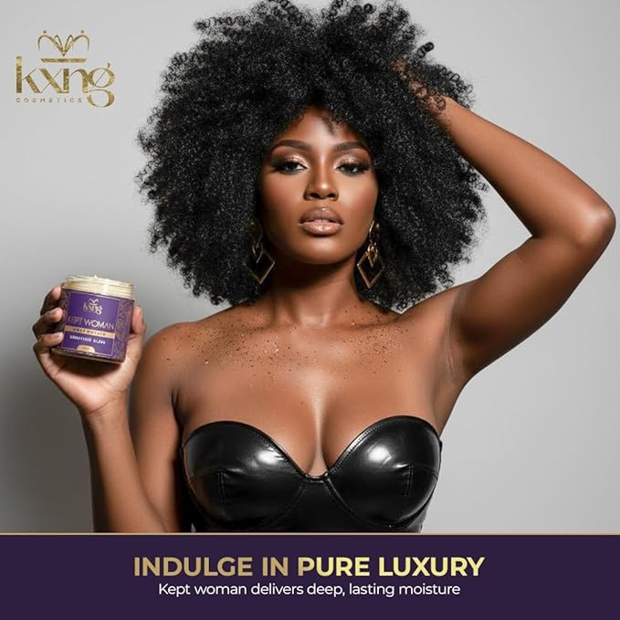KXNG Cosmetics Luxury Shea Body Butter – 4oz | Deep Moisturizing Body Cream for Women | Butter with Shea, Cocoa, Mango & Coconut Oil | Ideal For Hands, Feet & All Skin Types – Kept Woman
