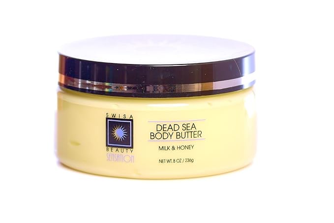 Dead Sea Body Butter Milk and Honey - Thick and Creamy Skin Softener Leaves The Skin Silky Smooth and Refreshed.