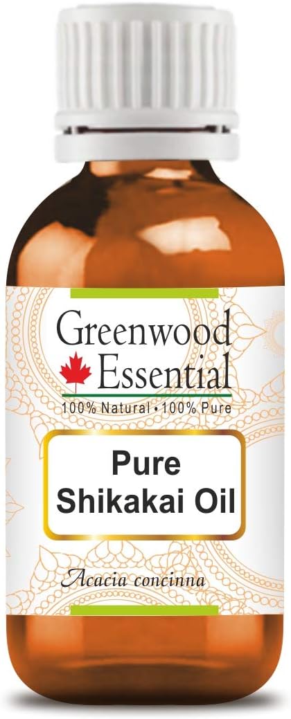 Greenwood Essential Shikakai Oil (Acacia concinna) | Infused | Pure | Non-Sticky | Lightweight | for Hair Cleansing | Natural Plant Extract | Men & Women | 30ml (1 oz)