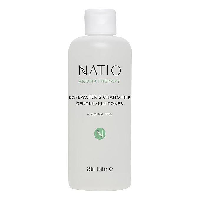 Natio Australia Aromatherapy Rosewater and Chamomile Gentle Skin Toner, 8.4 oz - Gentle, Alcohol-Free Face Toner for Oily, Dry, or Sensitive Skin