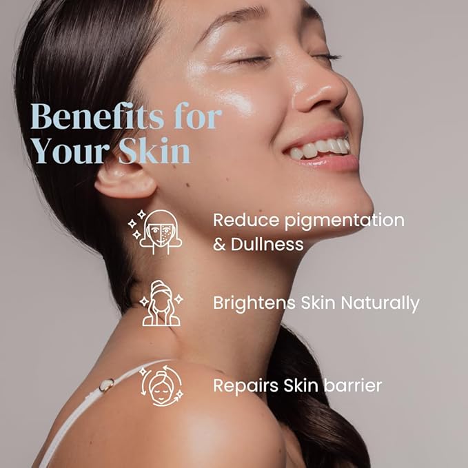 Organic Vitamin C Face Serum with 98.932% Naturality | Reduces dark spots & Hyper Pigmentation | Licorice, Natural Peptides, Vitamin C | 30ml, Natural