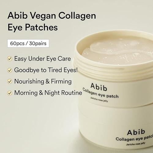 Abib Eye-Deal Collagen Eye Care Kit | Collagen Eye Patch, Eye Cream | Puffy Eyes and Dark Circles, Anti-Wrinkle | Gifts for Women (Under Eye Care Duo)