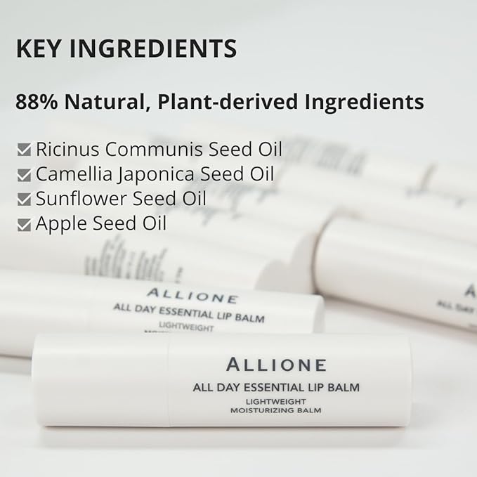 All Day Essential Tinted Lip Balm 02 Casual Nude | Natural Gloss Finish, Moisturizing Lip Care, Deep Nourishing Plant-Based Chapstick, Hydrating Lip Butter for Dry Cracked Chapped Lips