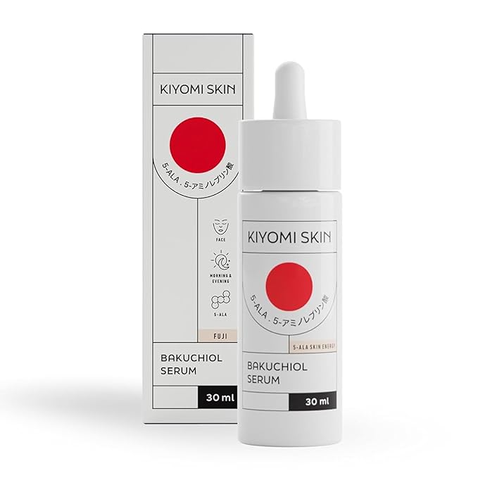 Bakuchiol Face Serum - Gentle Retinol Alternative with 5-ALA, Niacinamide - Anti-Aging Formula for Fine Lines, Wrinkles, Even Skin Tone - Vegan Facial Serum for All Skin Types - 1 Fl Oz