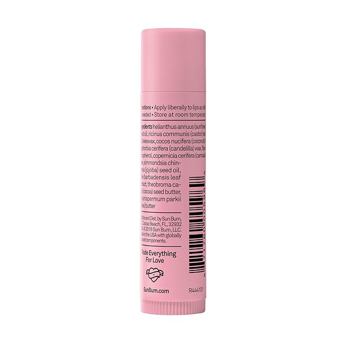 Sun Bum Cocobalm Wild Strawberry - Hydrating Lip Balm with Coconut Oil and Aloe Vera - 0.15 oz Stick