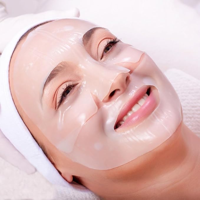 Deep Collagen Face Mask Overnight, Bio- Collagen Mask Real Deep Mask, Hydrating Hydrogel Masks with Low Molecular Collagen for Firming, Elasticity, Pore Minimizing 40g x 5ea Mothers Day Gifts