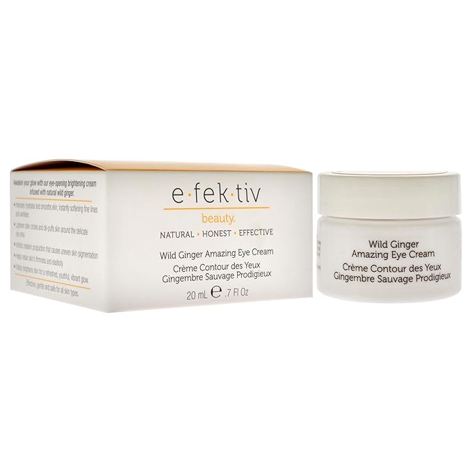 beauty wild ginger amazing eye cream- deeply hydrates and moisturize- collagen booster- Vegan- Sulfate- free- Unisex- 0.7 fl oz