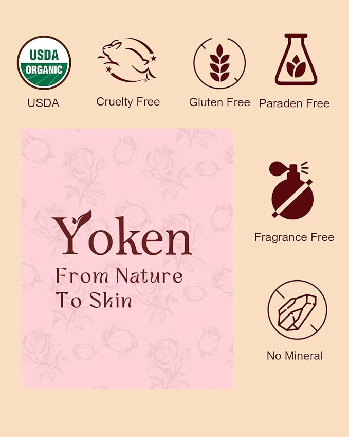 Multi-Used Body Oil For Skin USDA Certified,Face,Hair and Nails,Multi Purpose Organic oil With Rose Petals,Vitamin E & Almond Oil Nourishing & Hydrating ,Body Oil for Moisture & Skin After Bath Oil