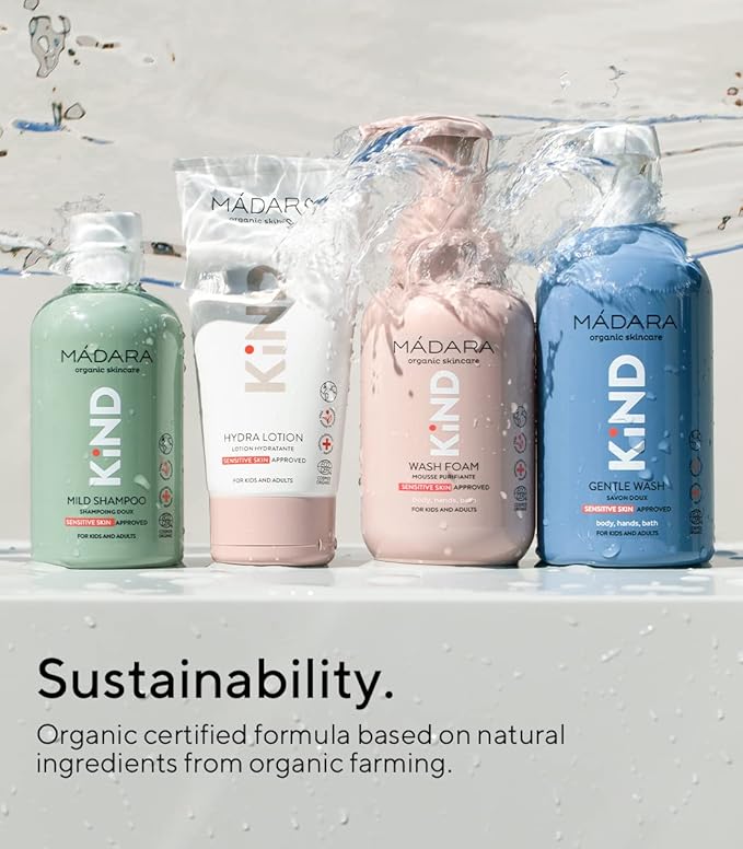 Madara Organic Skincare | KIND Hydra Body Lotion – Organic Certified Replenishing Baby Lotion, Hydrates And Nourishes Sensitive Skin, Suitable For The Whole Family, Dermatologically Tested, 5.9oz