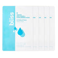 Bliss Hyaluronic Acid + Vegan Collagen Sheet Mask to Hydrate & Plump Skin, Cruelty-Free, Vegan and 100% Biodegradable, 5 pack