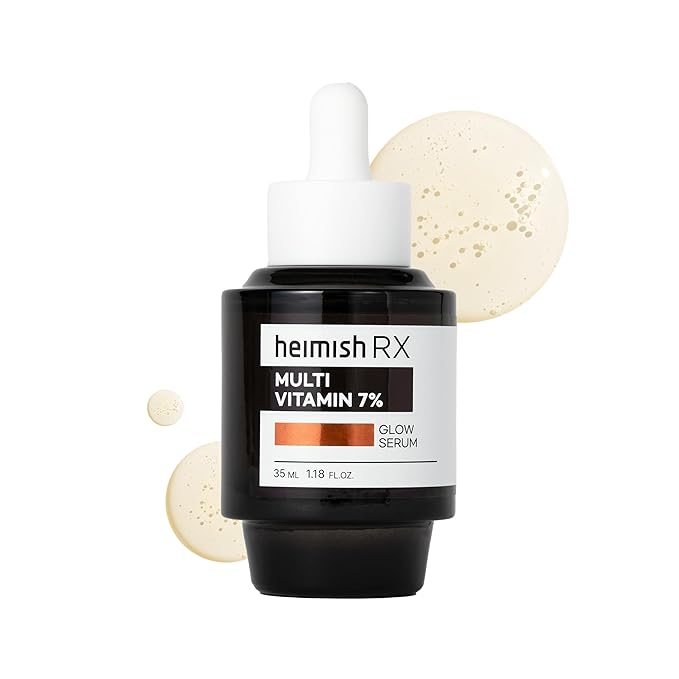 HEIMISH RX Multi Vitamin Glow Serum - Vitamin C Serum for face, Dark Spot & Hyperpigmentation Reduction, Anti Aging, Skin Brightening with Vitamin C 7%, Niacinamide 5% - 35 ml (1.18 fl. oz)