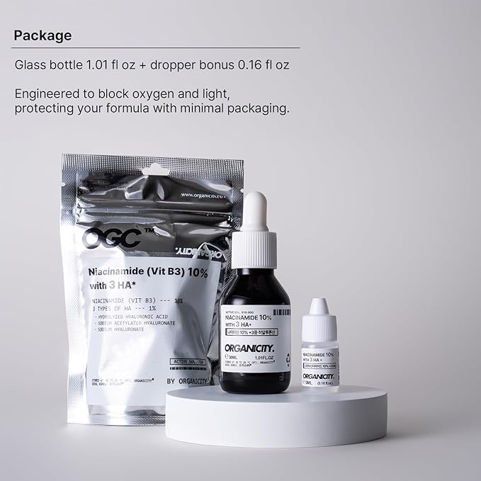 Niacinamide 10% + Hyaluronic Acid 1% Concentrated Serum 1.01 + 0.16 Fl Oz | Korean Skin Care | Pore Minimizer & Moisturizer | Vitamin B3 for Even Skin Tone & Fine Lines | Simple Ingredient