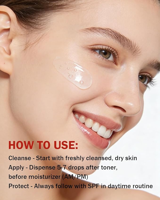 Super Vitamin C Serum for Face | Natural Anti-Aging Formula with Vitamin C, Hyaluronic Acid, Vitamin E & Caffeine - Firming Serum for Hydration, Wrinkle Reduction & Dark Spot Brightening - 1 Fl Oz