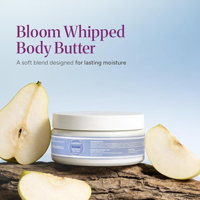 DAKSHIN Bloom Whipped Body Butter | Rich Daily Moisturizer for Dry Skin | Juicy Hydration & Radiant Glow | Natural Botanicals | Paraben-Free | 236ml