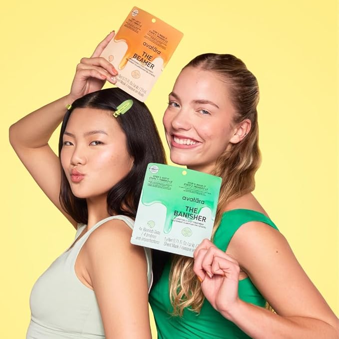 Avatara Sheet Mask Set, Facial Mask Variety Sets (2-Step Treatments)