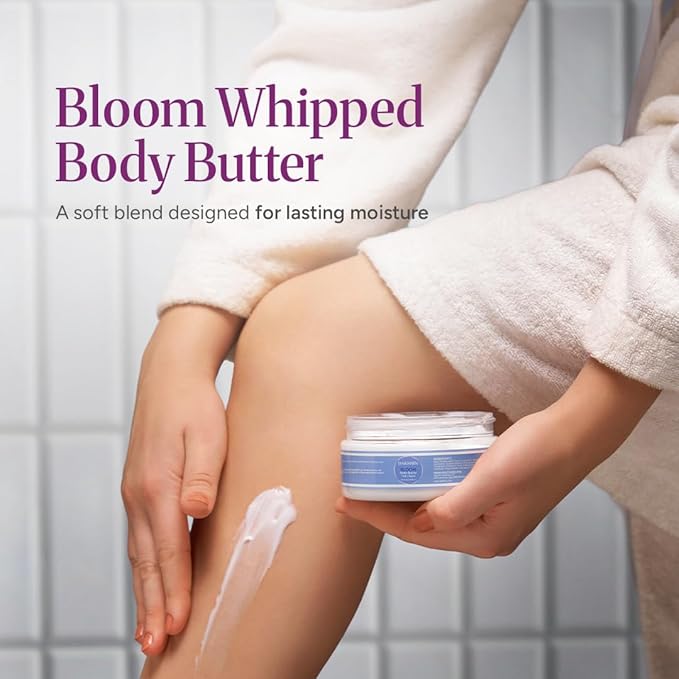 DAKSHIN Bloom Whipped Body Butter | Rich Daily Moisturizer for Dry Skin | Juicy Hydration & Radiant Glow | Natural Botanicals | Paraben-Free | 236ml