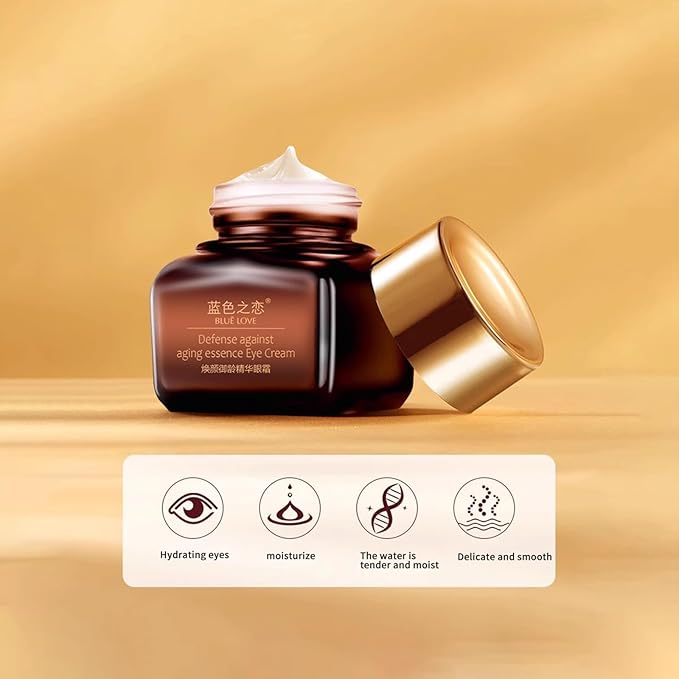 BLUE LOVE 3PCS Eye Cream Set – Anti-Aging for Dark Circles, Puffiness & Wrinkles – Moisturizing & Fast-Absorbing