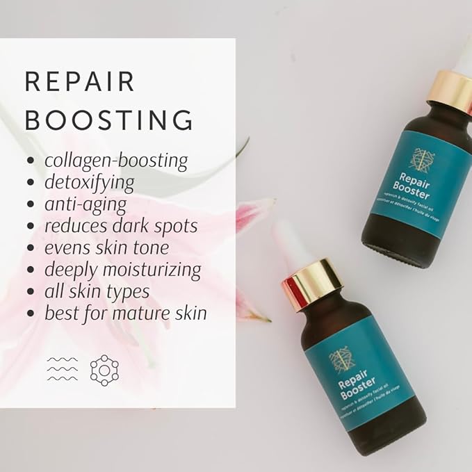 Repair Booster - Age-Defying Facial Oil with Squalane, Green Tea + Pine Bark extract EWG VERIFIED