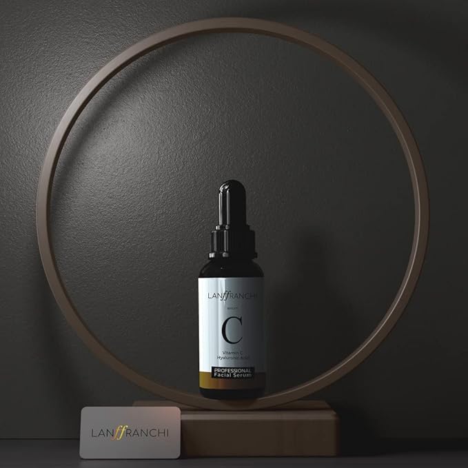 Vitamin C Face Serum with Hyaluronic Acid – Brightening & Anti-Aging Serum for Dark Spots, Acne Scars, Wrinkles & Fine Lines – Hydrating, Plant-Based, Fragrance-Free Skincare for All Skin Types (1 oz)