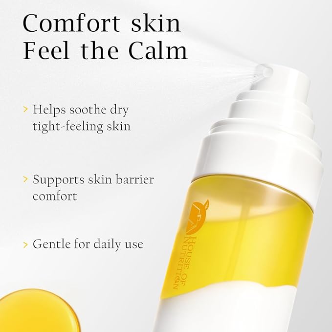 Hydrating Face Mist with Goat Milk Prebiotic – Alcohol-Free Facial Toner Spray with Hyaluronic Acid & Squalane, Soothing Pore-Refining Mist for Sensitive Skin, Fragrance-Free, 3.55 fl.oz