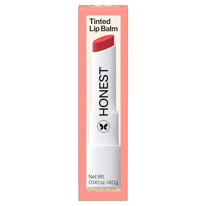 Honest Beauty Moisturizing Vegan Tinted Lip Balm, Antioxidant-Rich Acai Extracts, Avocado Oil, Paraben and Cruelty-Free, Fruit Punch