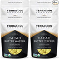 Terrasoul Superfoods Organic Cacao Butter Wafers, 4 Lbs (4 Pack) - Raw | Keto | Vegan | Unrefined