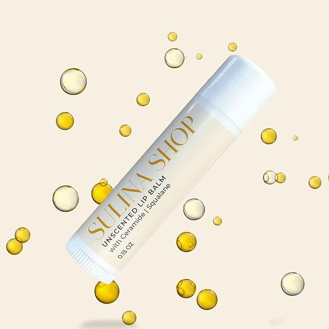 Unscented Lip Balm Hydrating for Dry, Cracked Lips, Beeswax Lip Moisturizer Stick, Soothe Dryness, Restores Smoothness & Barrier Protection, Instant Moisture, Fragrance-Free Lip Therapy - 0.15 Fl oz