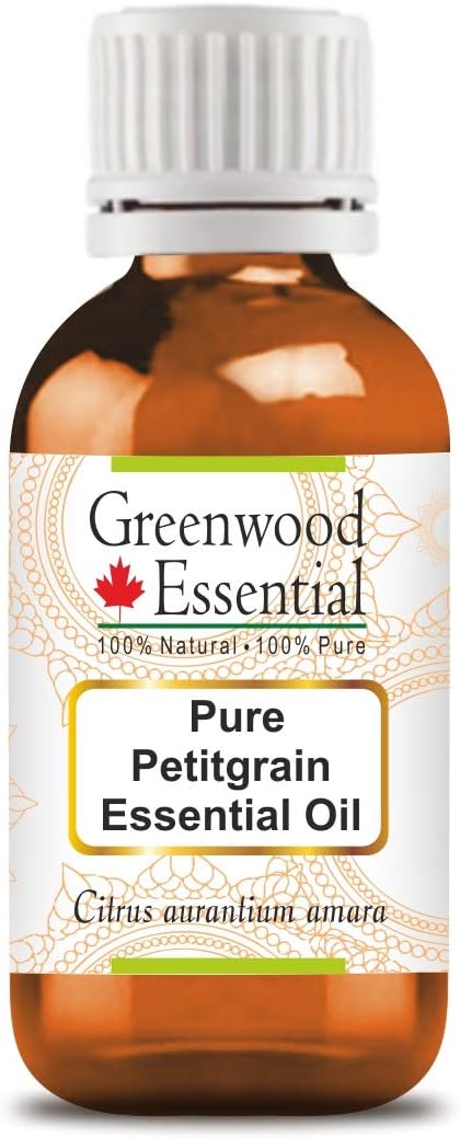 Greenwood Essential Pure Petitgrain Essential Oil (Citrus aurantium Amara) Steam Distilled 30ml (1 oz)