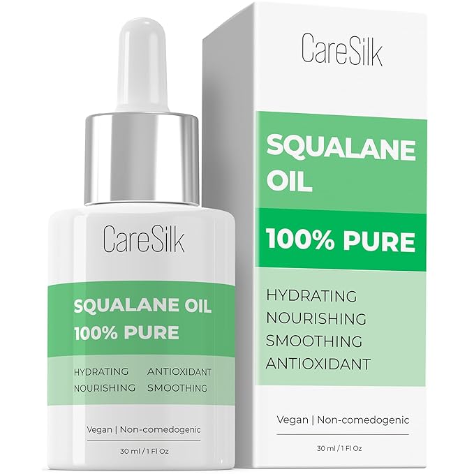 Squalane Oil for Face - 100% Pure Organic Squalane Moisturizer - Plant Natural Facial Oil - Nourishment Hydrating Face Oil - Vegan - Non-comedogenic