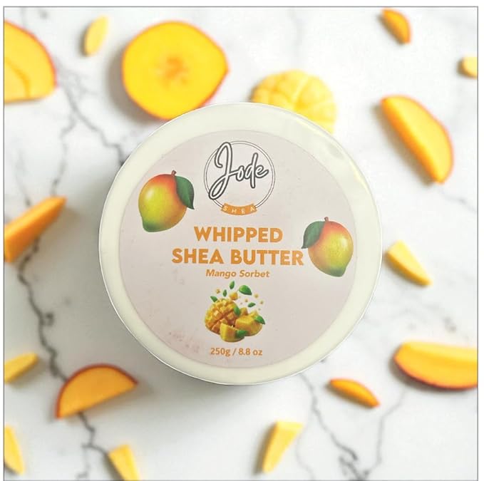 Whipped Mango Sorbet Body Butter, Natural Shea Butter, Long-Lasting Moisture, Fruity Fragrance, 250g/8.8 oz